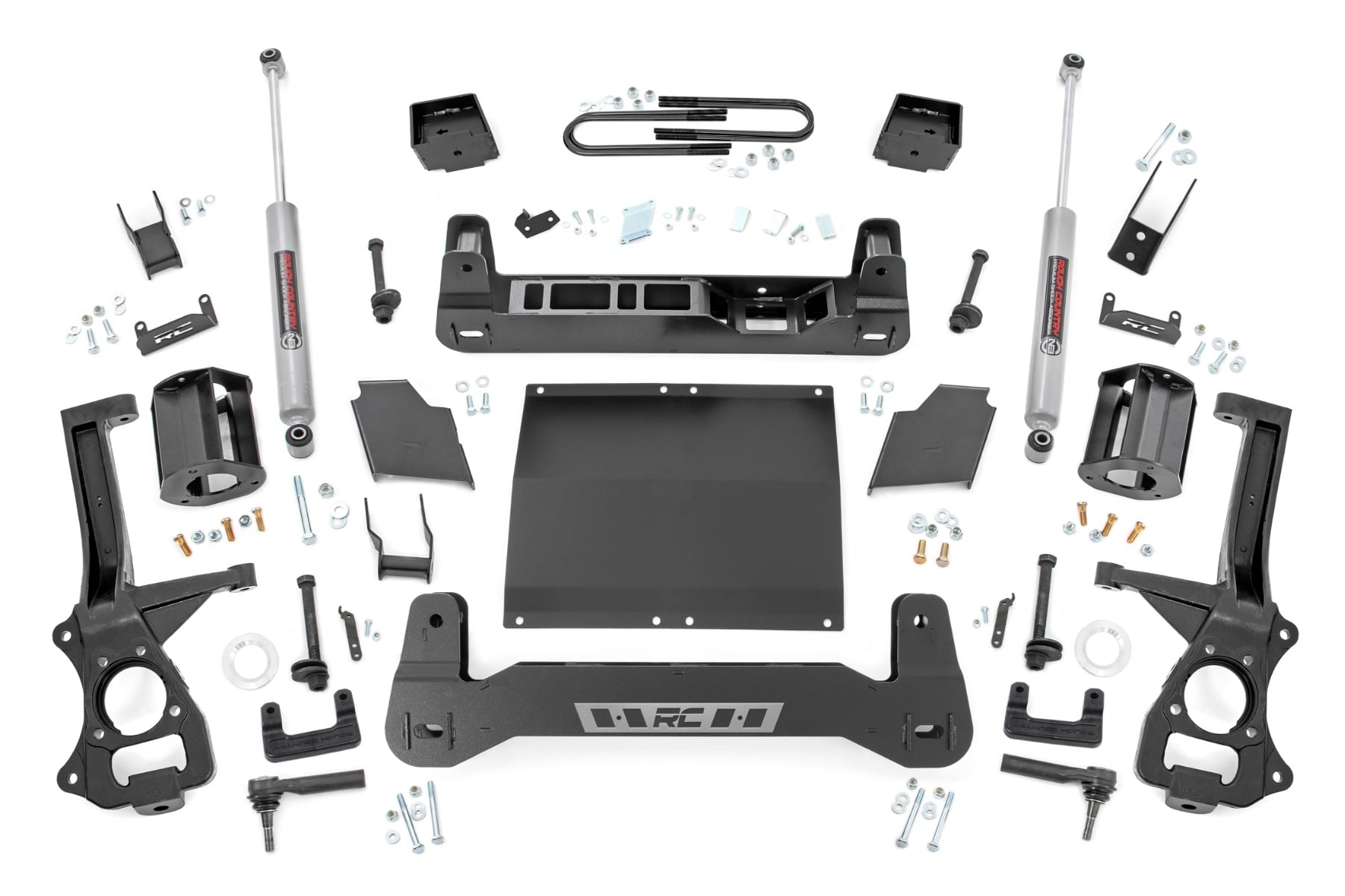 6 Inch Lift Kit Mono Leaf Rear Diesel Chevy Silverado 1500 4WD (22-24) Rough Country