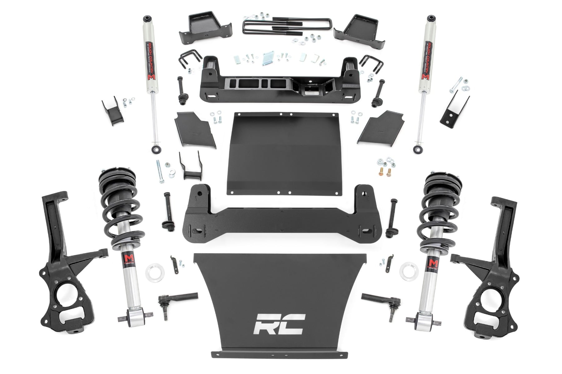 6 Inch Lift Kit M1 Struts/M1 Chevy Silverado 1500 4WD (2019-2024) Rough Country