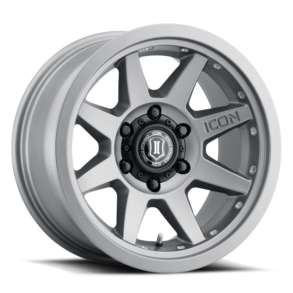 Rebound Pro 17 X 8.5 / 6X135 / 6MM / 5 Inch Back Space Titanium, ICON Alloys
