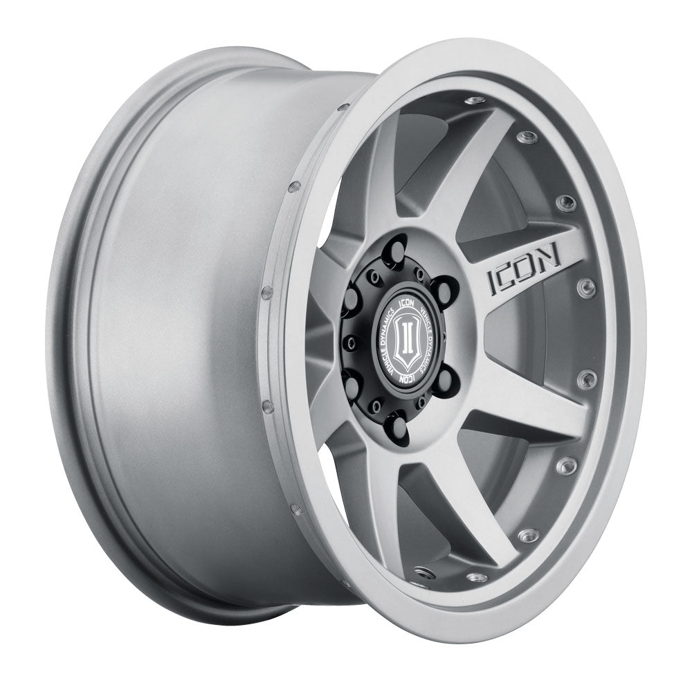 Rebound Pro 17 X 8.5 / 6X135 / 6MM / 5 Inch Back Space Titanium, ICON Alloys