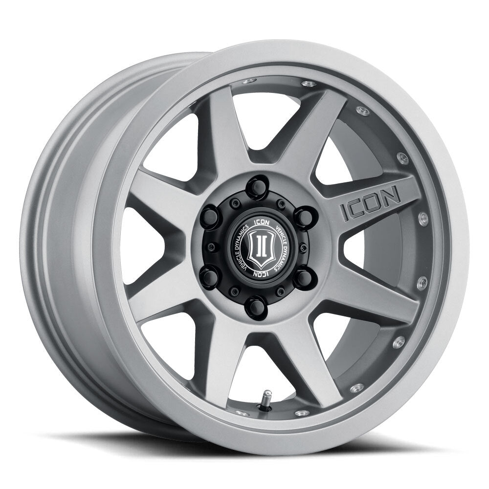 ICON Alloys Rebound Pro, Titanium, 17 x 8.5 / 5 x 4.5, 0mm Offset, 4.75" BS