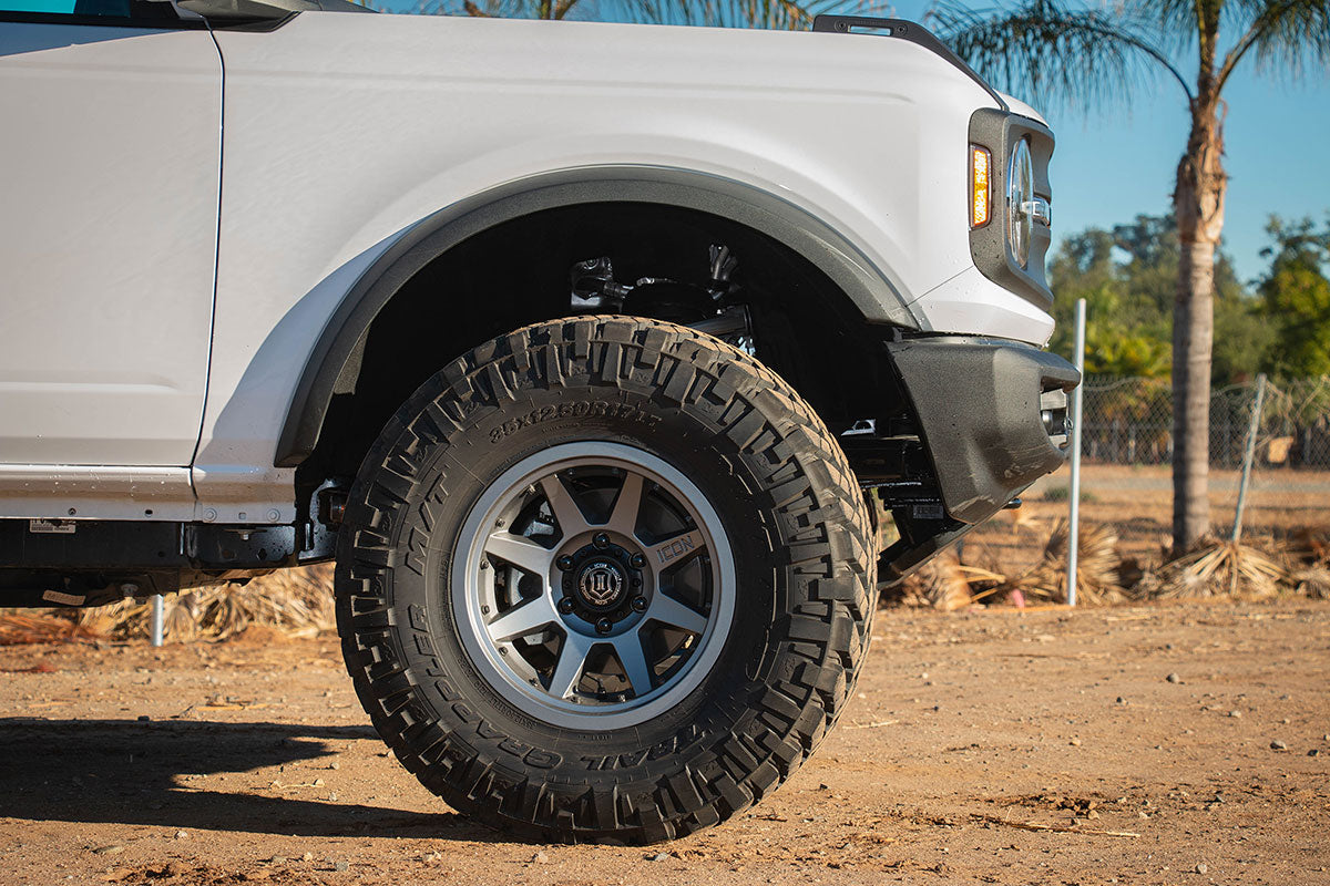 Rebound Pro 17 X 8.5 / 6 X 5.5 25MM Offset 5.75 Inch Back Space Titanium, ICON Alloys