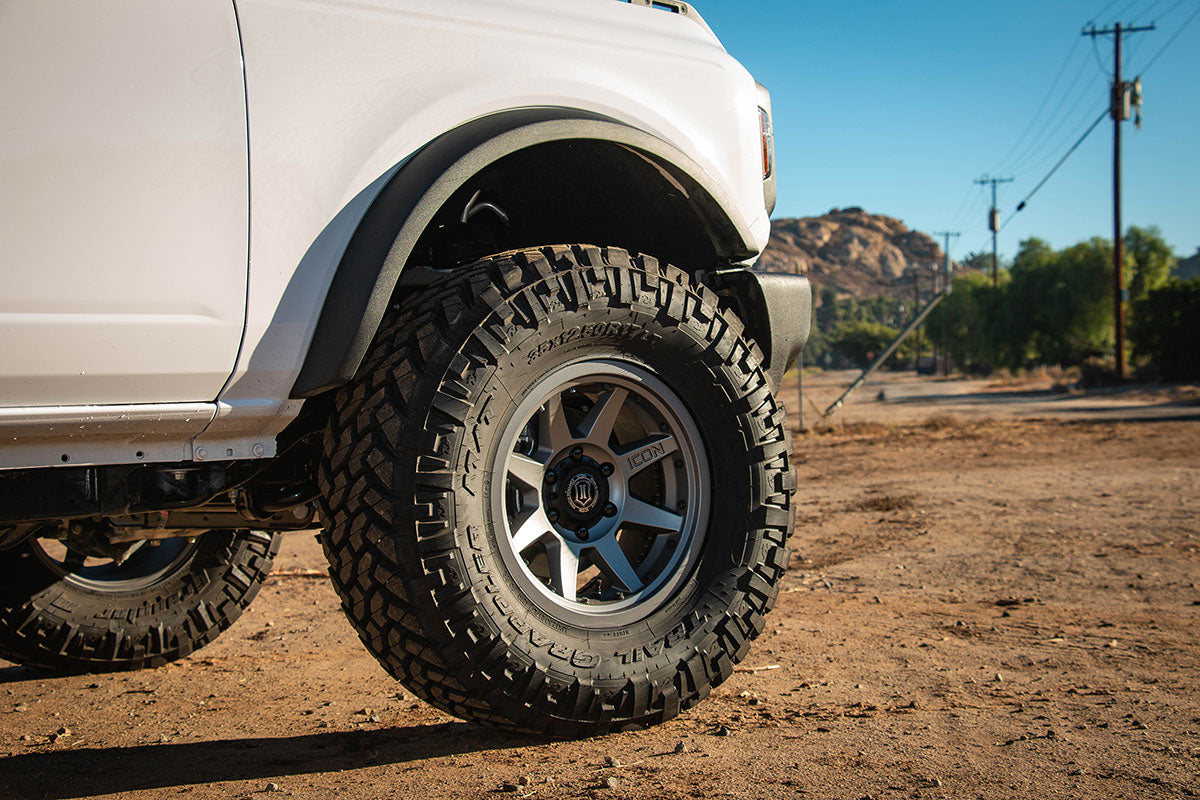 Rebound Pro 17 X 8.5 / 6 X 5.5 25MM Offset 5.75 Inch Back Space Titanium, ICON Alloys