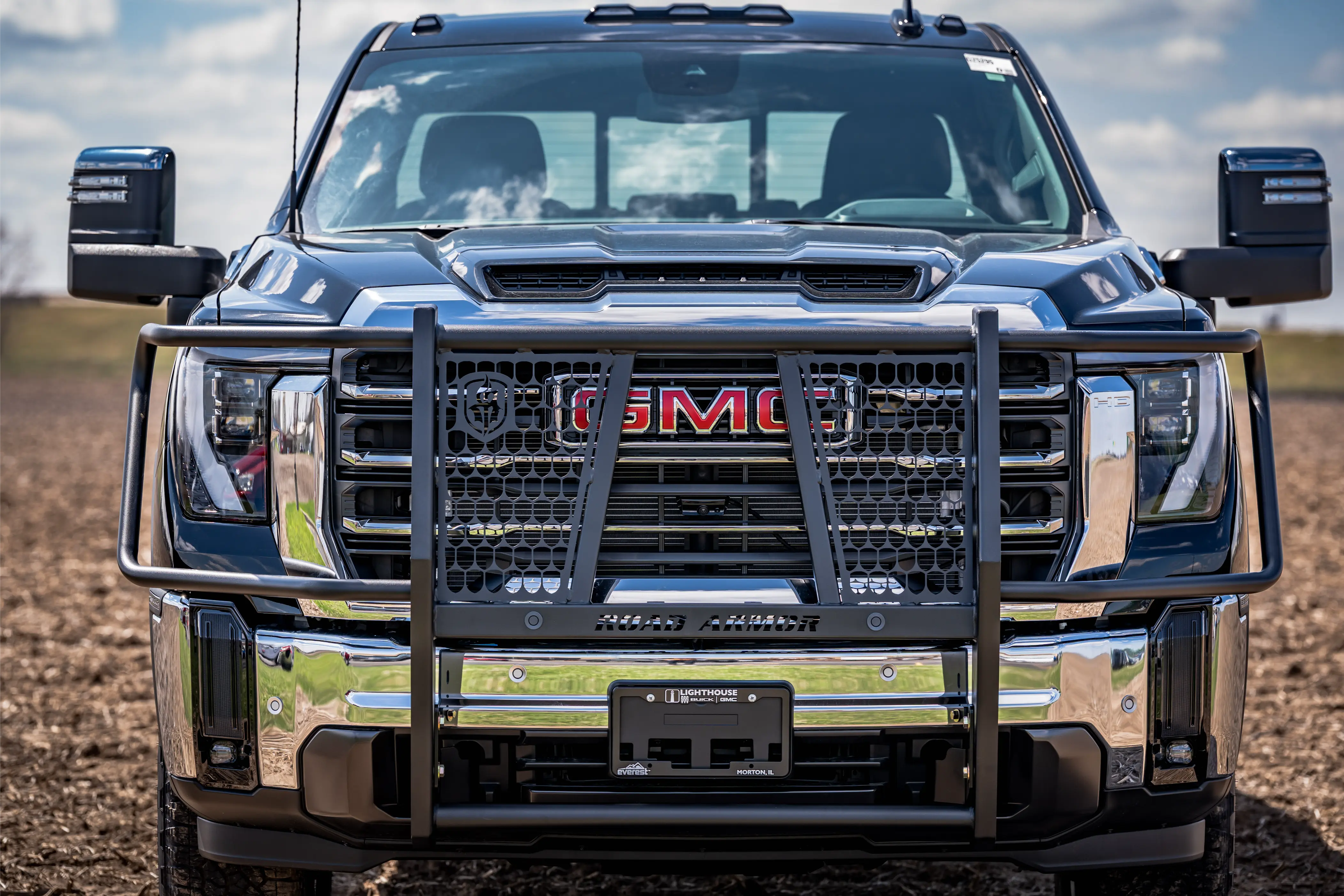 Vaquero Front Grille Guard - Brush Guard - Texture Black - 2020-2026 - GMC 2500 3500