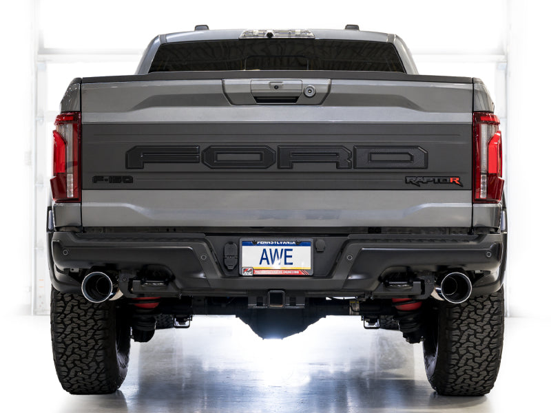 AWE Tuning Gen 3 Raptor R SwitchPath Exhaust - Chrome Silver Tips