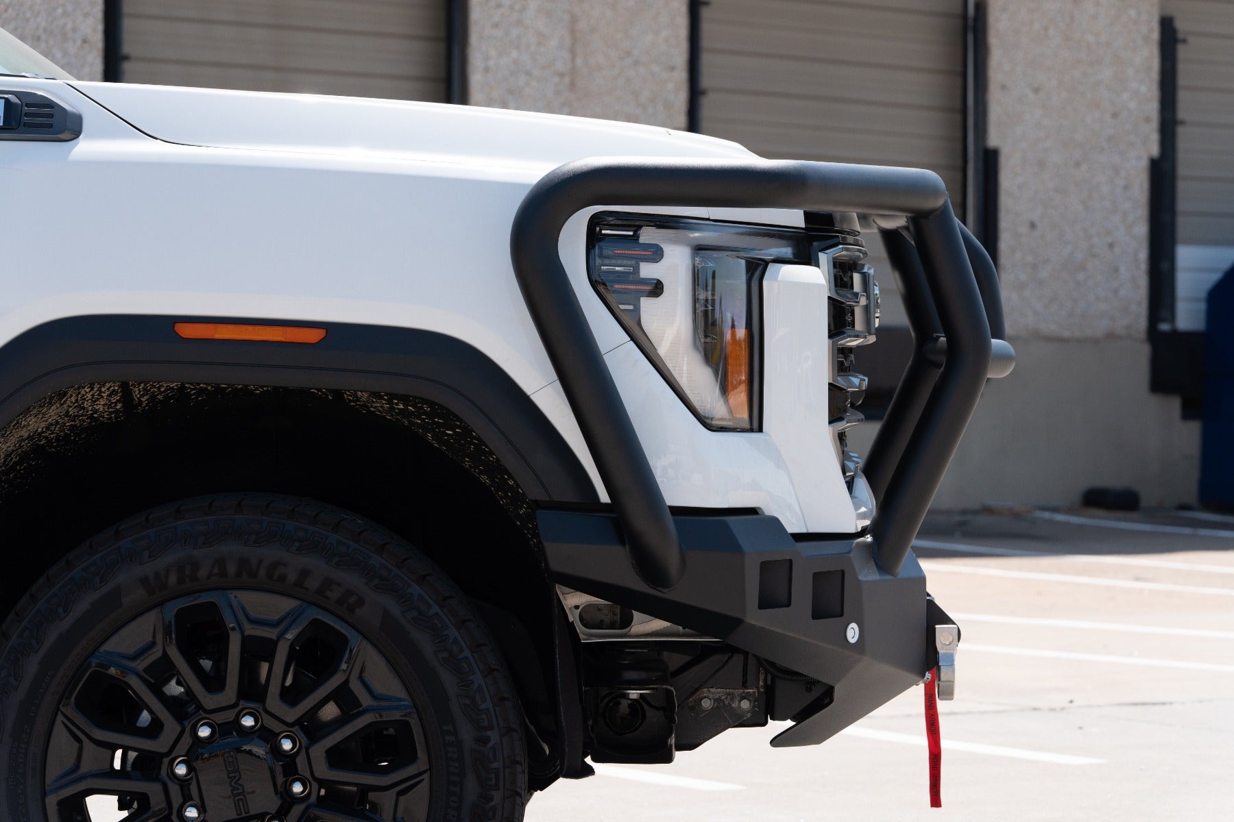Stealth Front Winch Bumper Titan II Guard - Texture Black 2024-2025 GMC 2500 3500