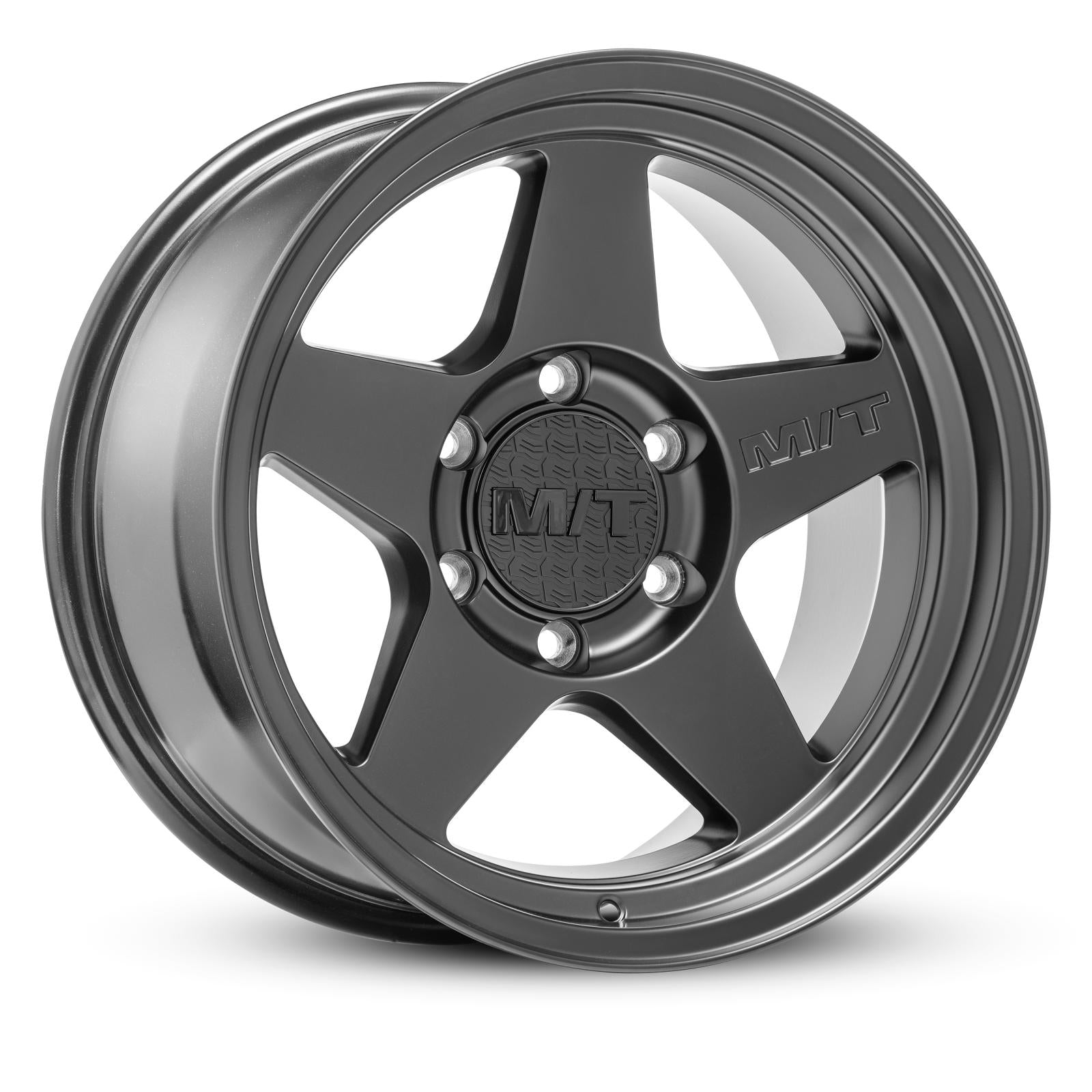 MT Open 5 Wheel 18x9 5 x 5x5.5 Hub Bore 4.256 Satin Black Mickey Thompson
