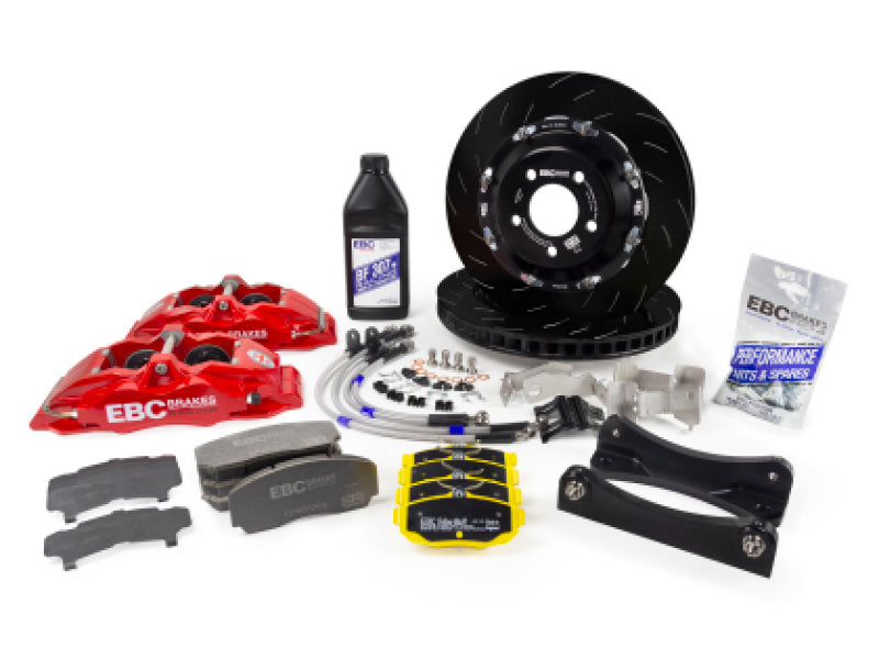 EBC Racing 89-98 Nissan Skyline GT-R R32/R33 Red Apollo-6 Calipers 355mm Rotors Front Big Brake Kit