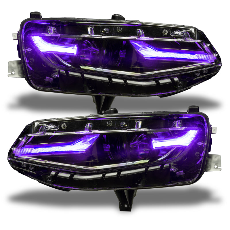 Oracle 19-21 Chevy Camaro LS/LT RGB+A Headlight DRL Kit - ColorSHIFT w/ 2.0 Controller