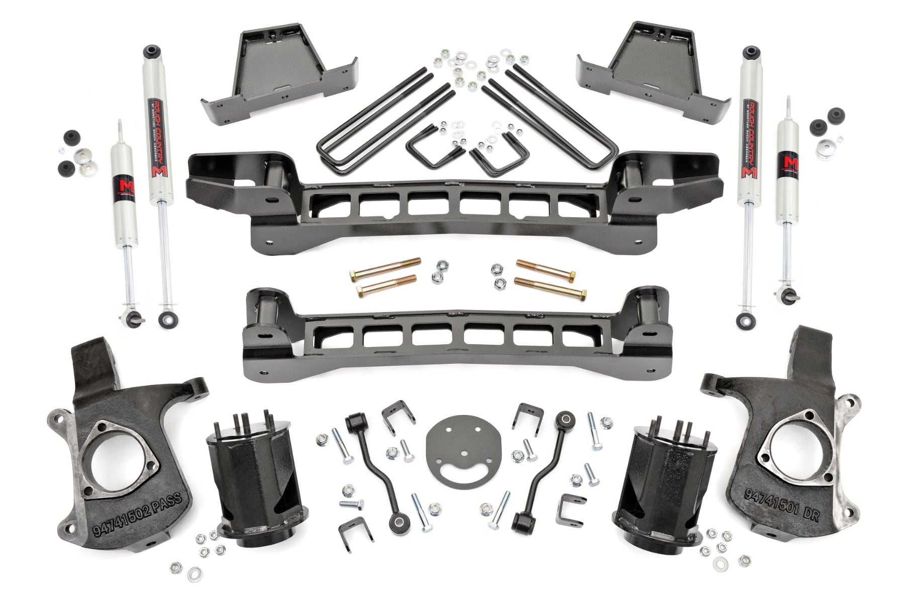 6 Inch Lift Kit M1 Shocks Silverado/Sierra 1500 2WD (99-06 & Classic) Rough Country