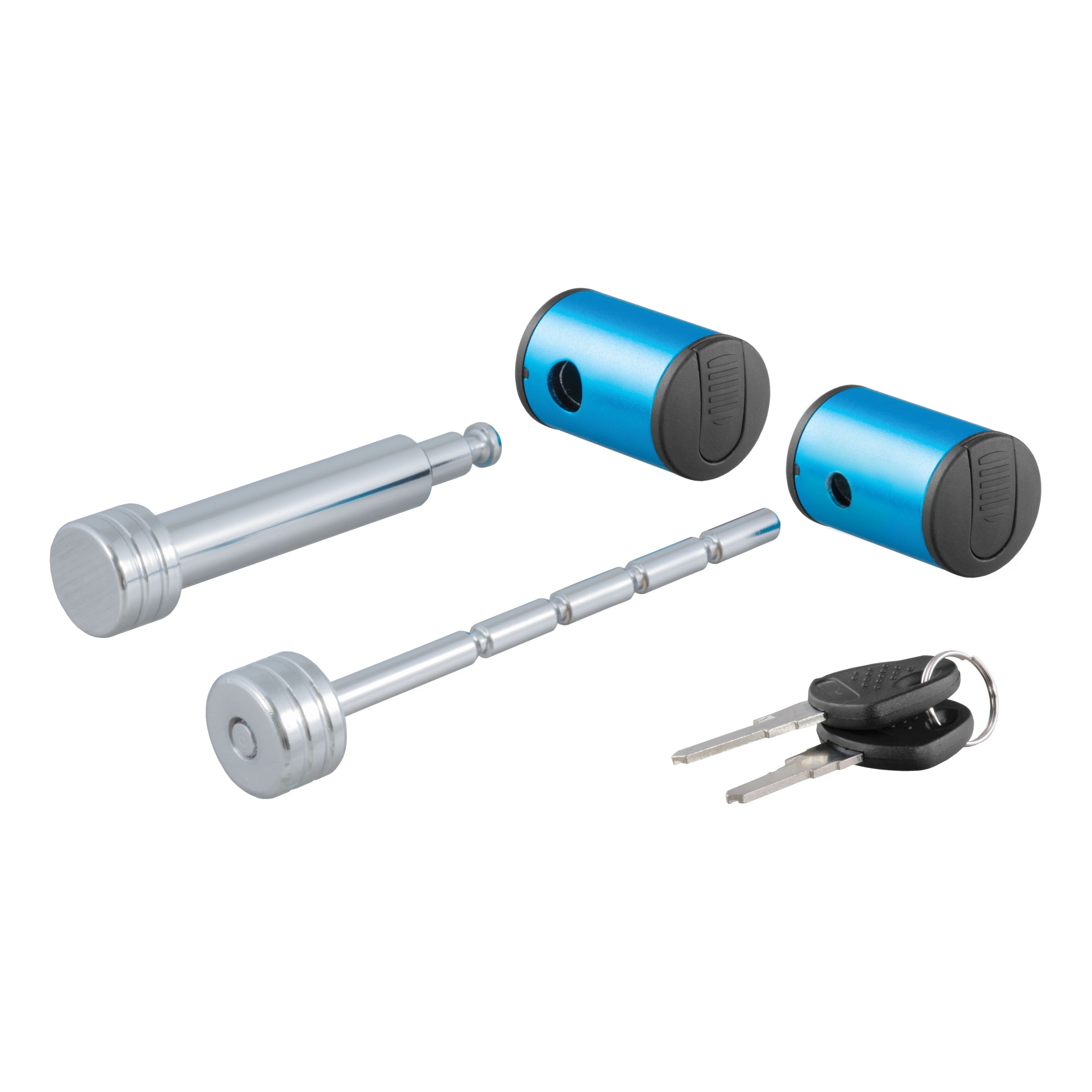 CURT Right-Angle Trailer Lock Set, 5/8-Inch Pin for 2-Inch Receiver, 1/4 x 3-Inch Coupler Span Model 23505