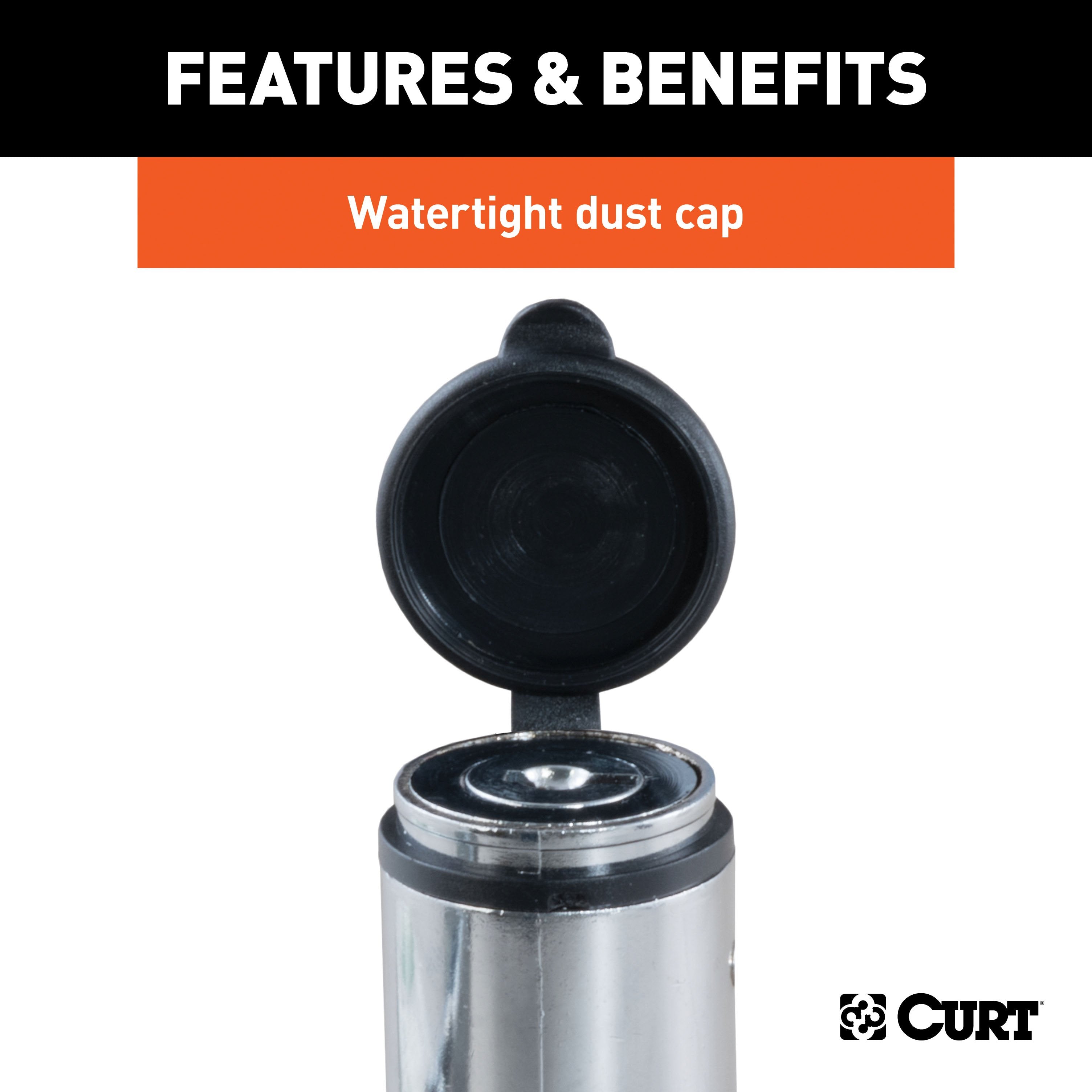 CURT Trailer Hitch Lock, 5/8-Inch Pin Diameter, Fits 2-Inch Receiver Model 23515
