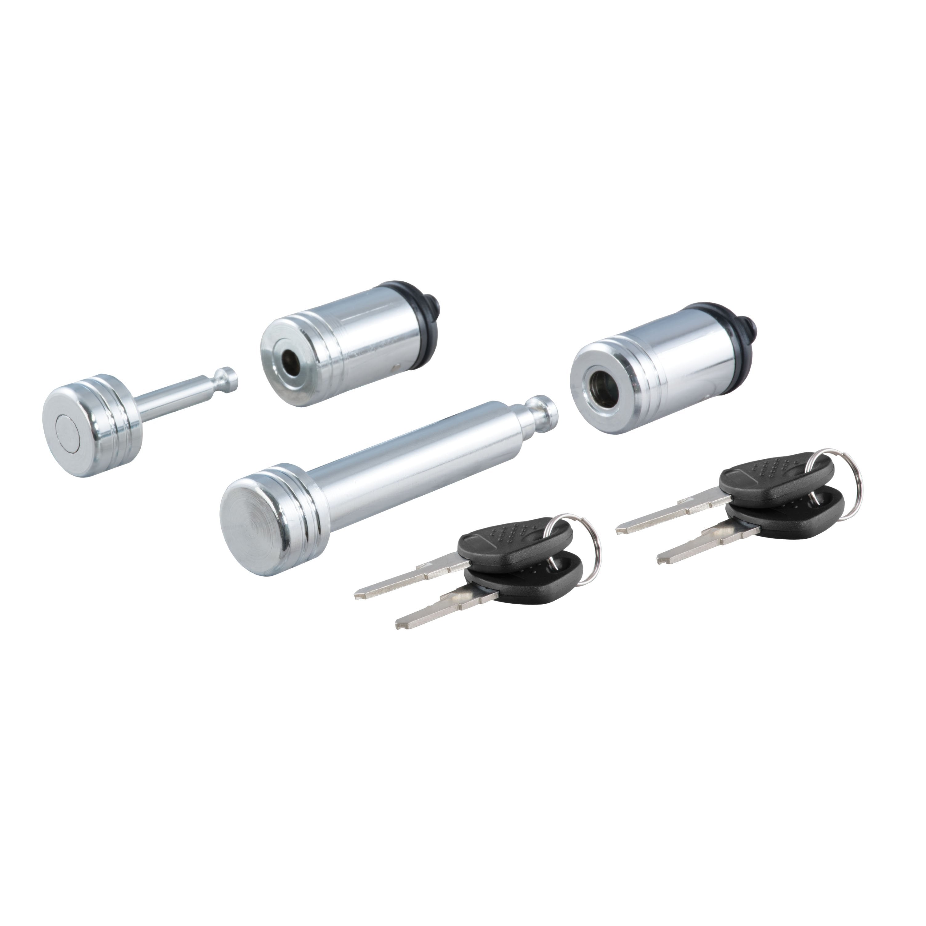 CURT Trailer Lock Set for 2-Inch Receiver, 7/8-Inch Coupler Latch Span Model 23526
