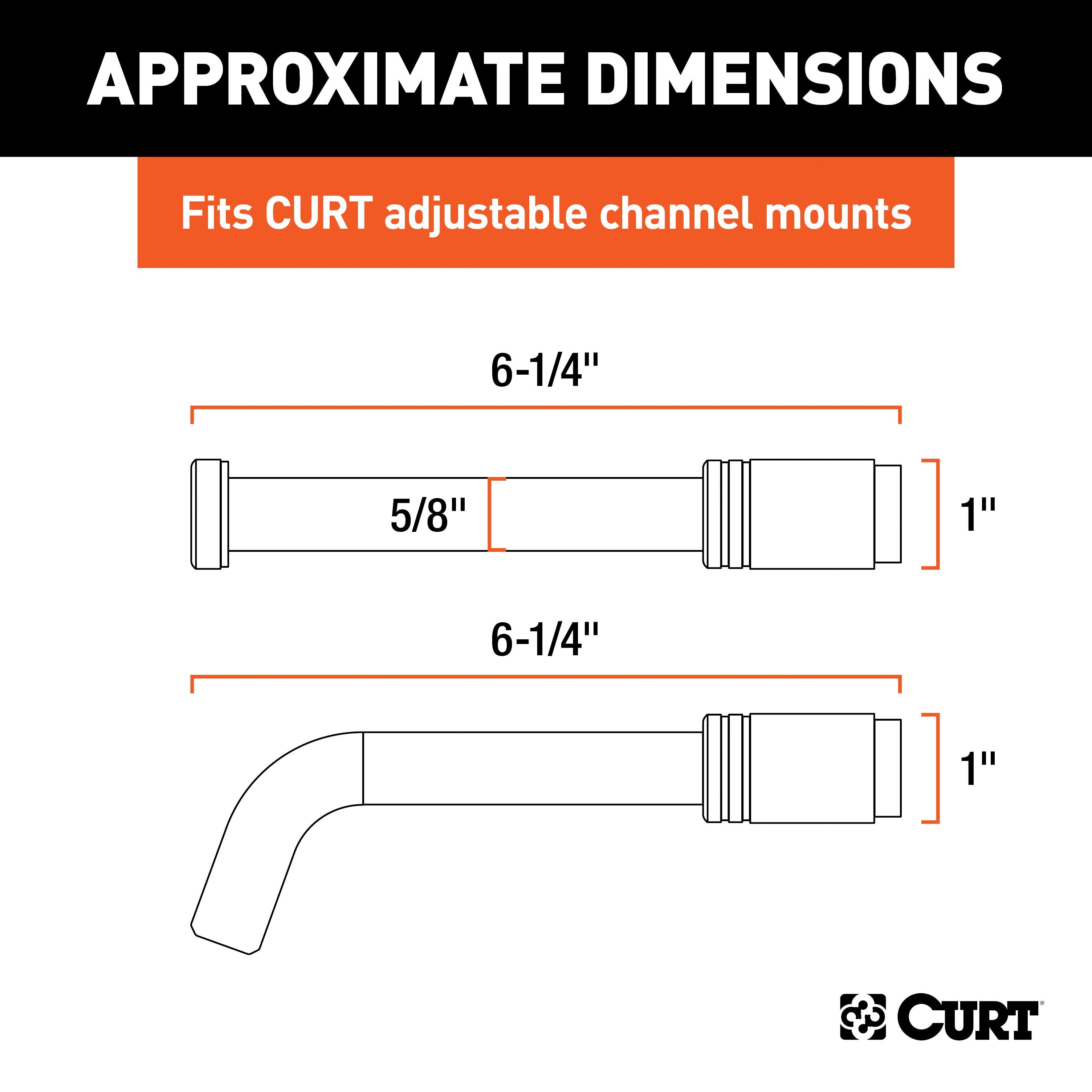 CURT Lock Set for Adjustable Channel Mounts Model 23556