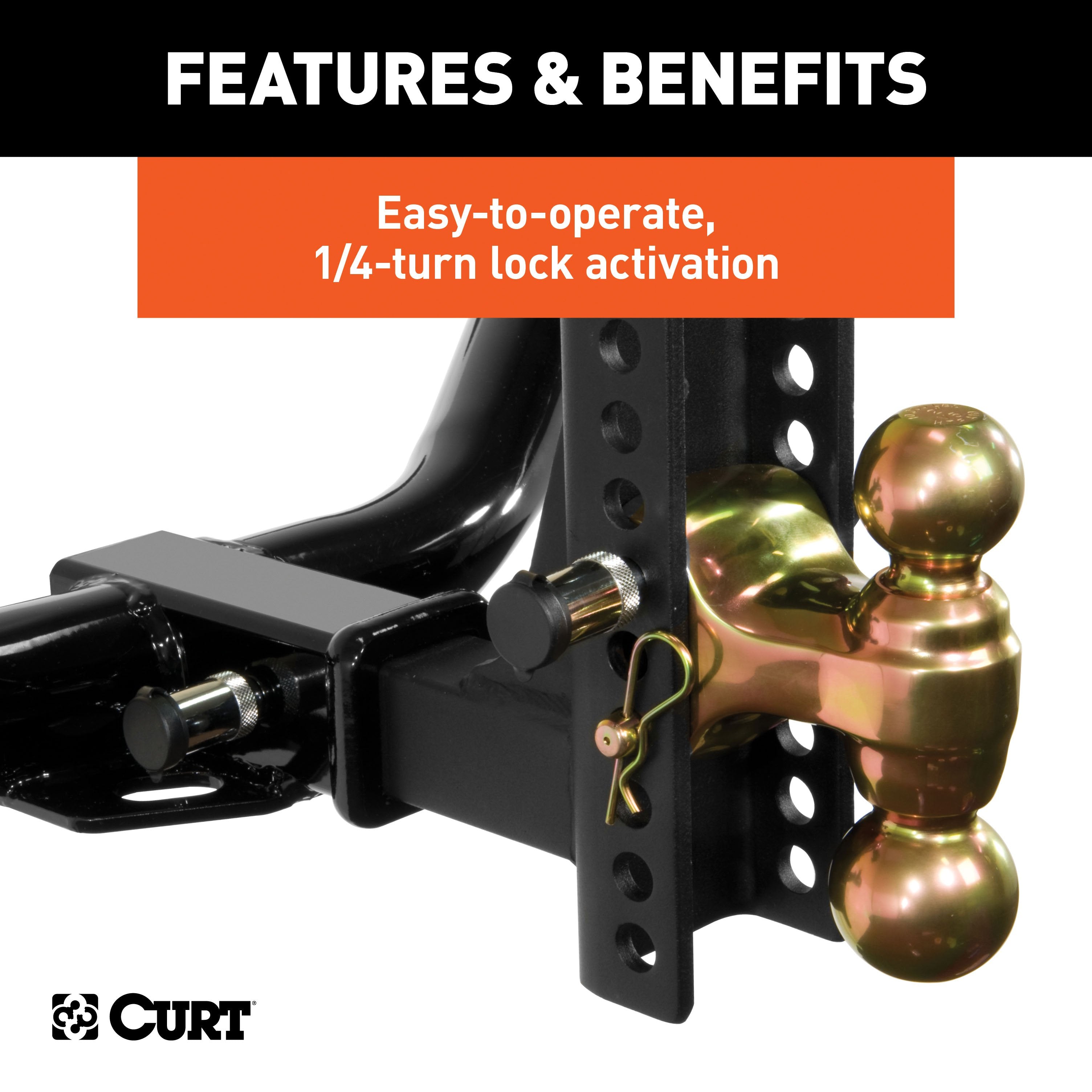 CURT Lock Set for Adjustable Channel Mounts Model 23556