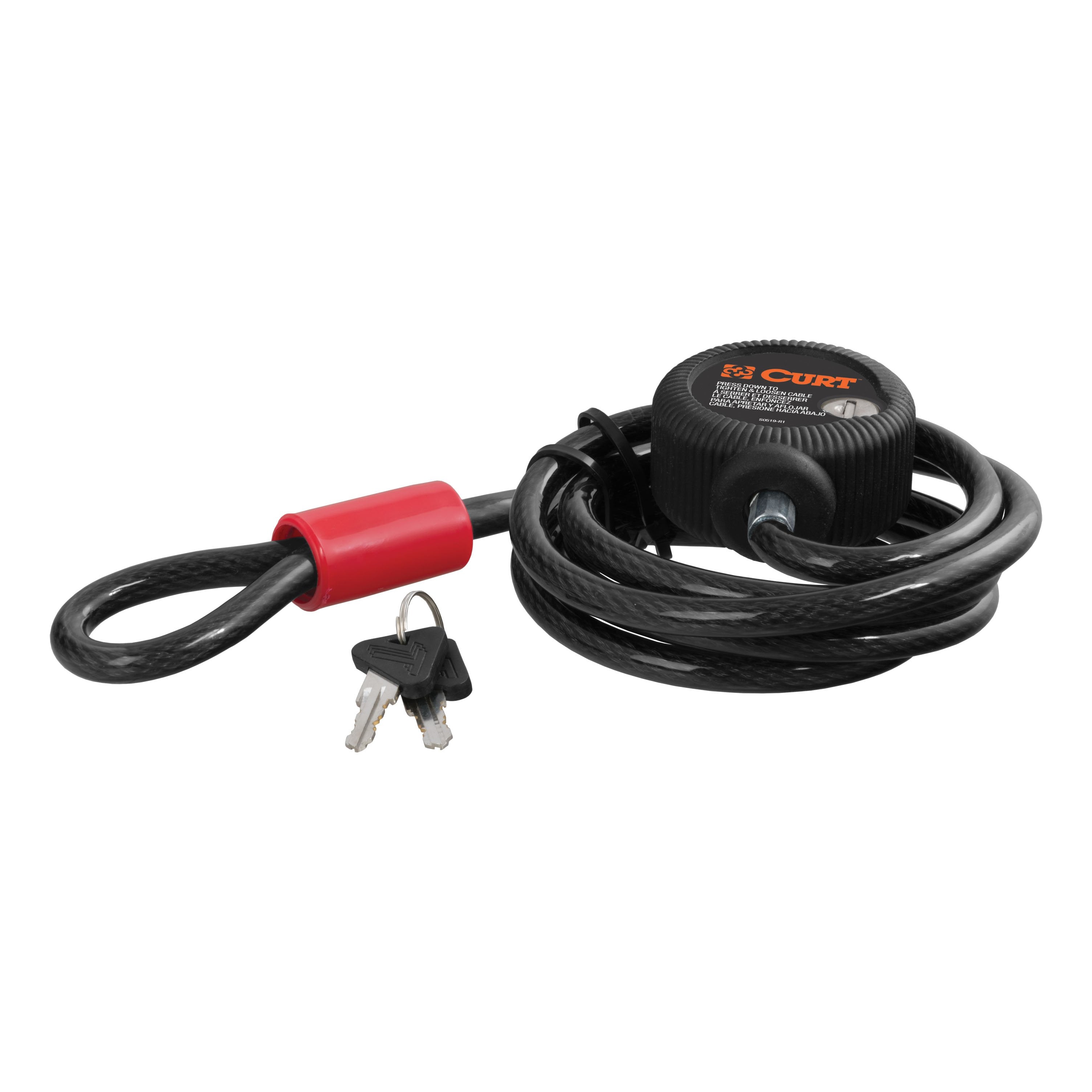 CURT 6-Foot Bike Cable Lock Model 23666