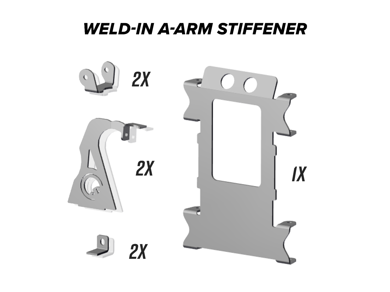 Super ATV POLARIS RZR XP 1000 WELD-IN GUSSET KIT