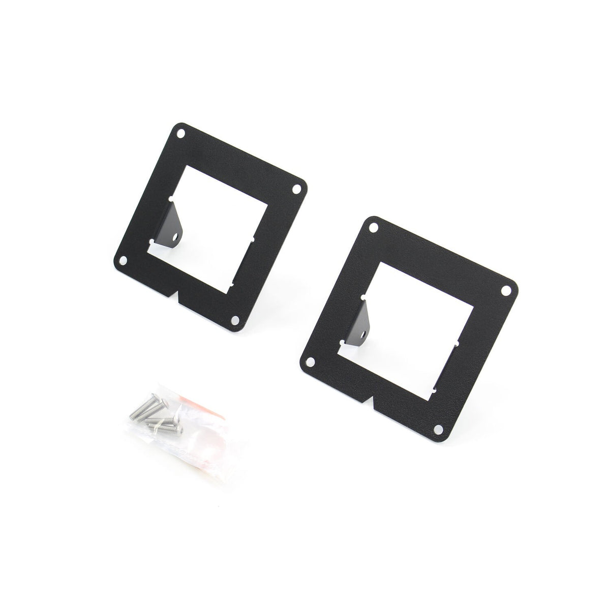 BR6/BR11 Light Plates Textured Black Designed for Rigid D-Series 2010-2018 Dodge Ram 2500/3500 Without Park Sense Go Rhino