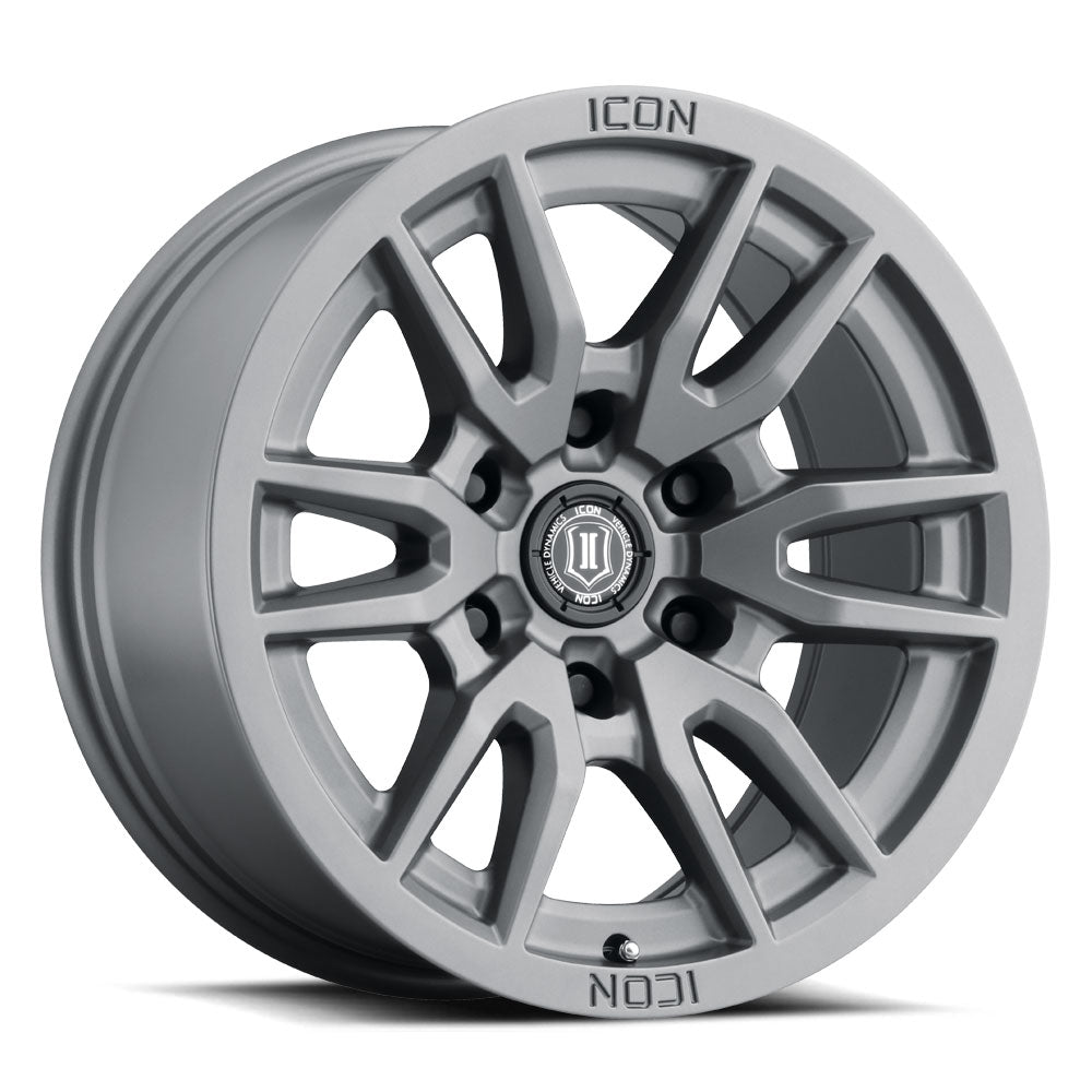 Vector 6 17 X 8.5 / 6 X 135 / 6MM / 5 Inch Back Space Titanium, ICON Alloys