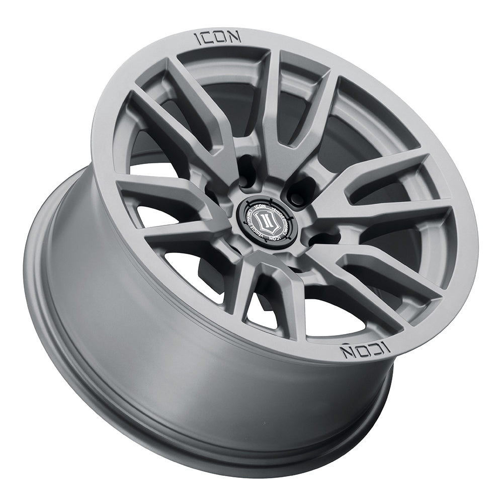 Vector 6 17 X 8.5 / 6 X 135 / 6MM / 5 Inch Back Space Titanium, ICON Alloys