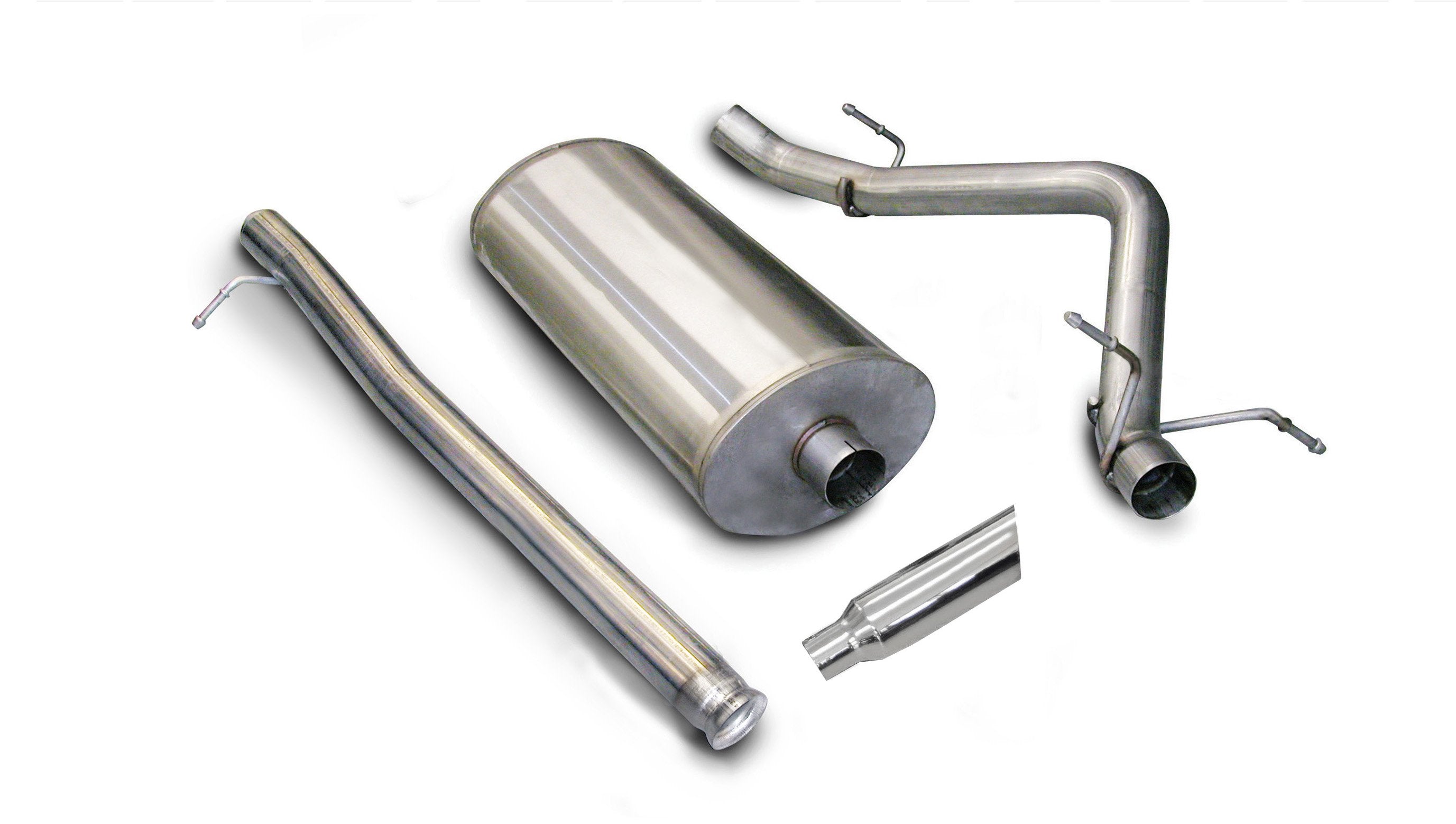3.0 Inch Cat-Back Sport Single Side Exit Exhaust 4.0 Inch Slash Cut Polished Tip 07-08 Silverado/Sierra 1500 Crew Cab/Short Bed/Extended Cab/Standard Bed 4.8L/5.3L/6.0L V8 143.5 Inch WB Stainless Steel dB by Corsa Performance