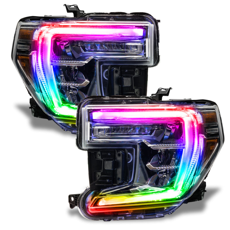 Oracle 19-21 GMC Sierra 1500 RGB+W Headlight DRL Upgrade Kit - ColorSHIFT