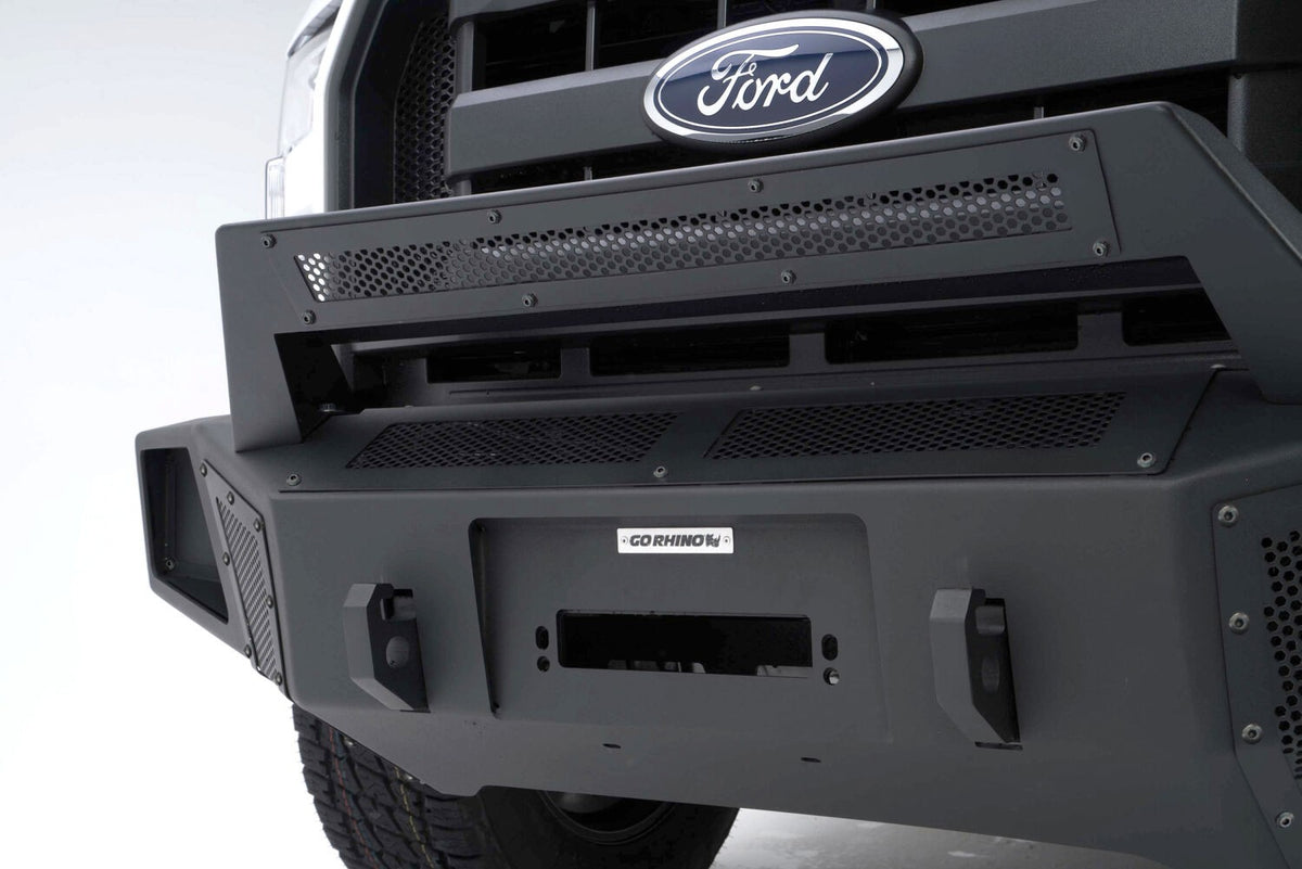 BR5 Front BR Bumper for Ford F 150 Black 2015-2017 Ford F-150 Go Rhino