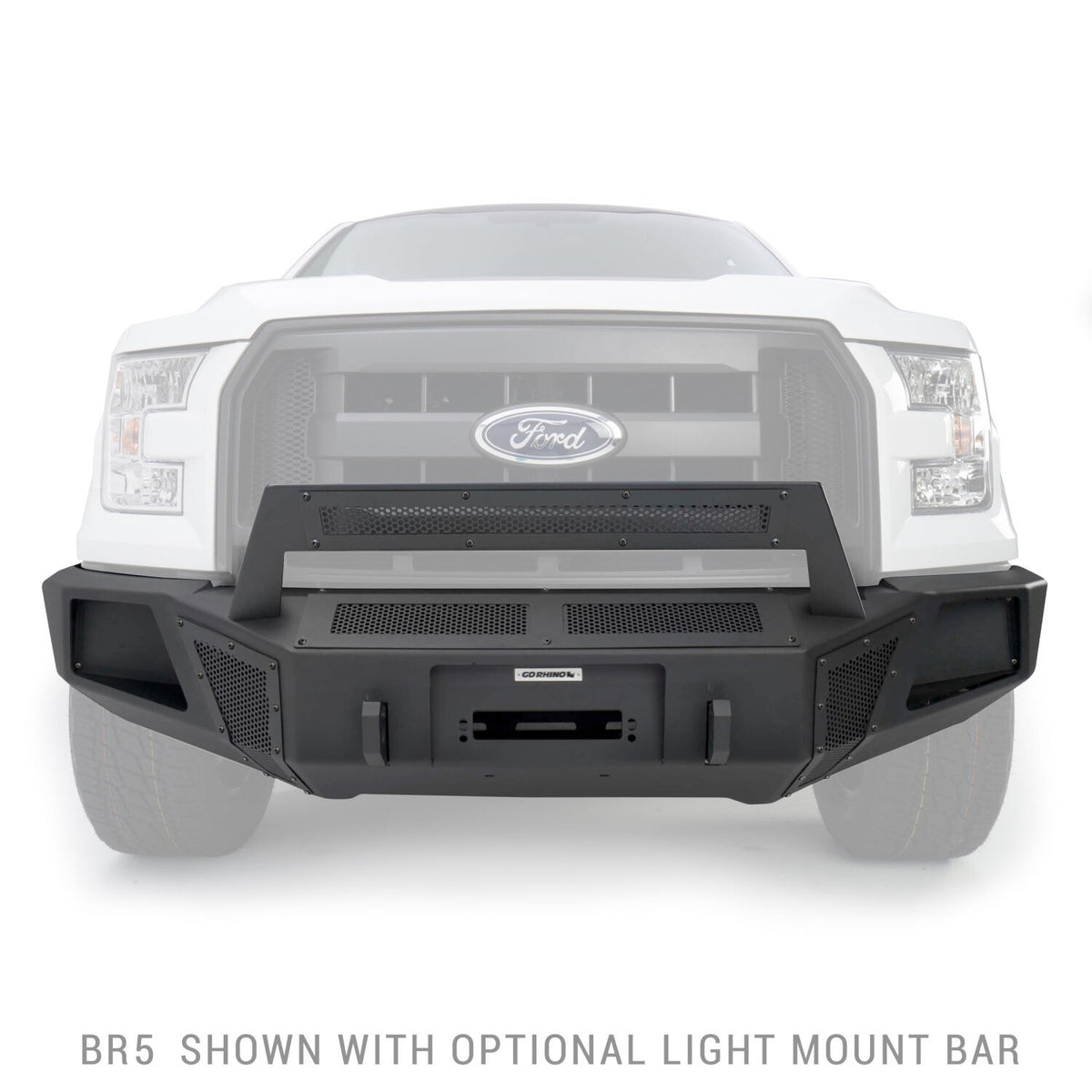 BR5 Front BR Bumper for Ford F 150 Black 2015-2017 Ford F-150 Go Rhino
