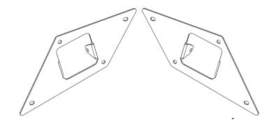 BR10 Light Plates Textured Black For Rigid D-Series Dually 2016-2023 Toyota Tacoma Go Rhino