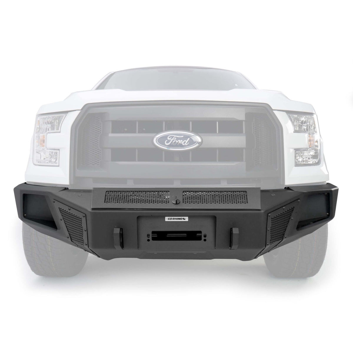 BR5.5 Winch Ready Front BR Bumper for Ford F 150 Textured Black 2018-2020 Ford F-150 Go Rhino