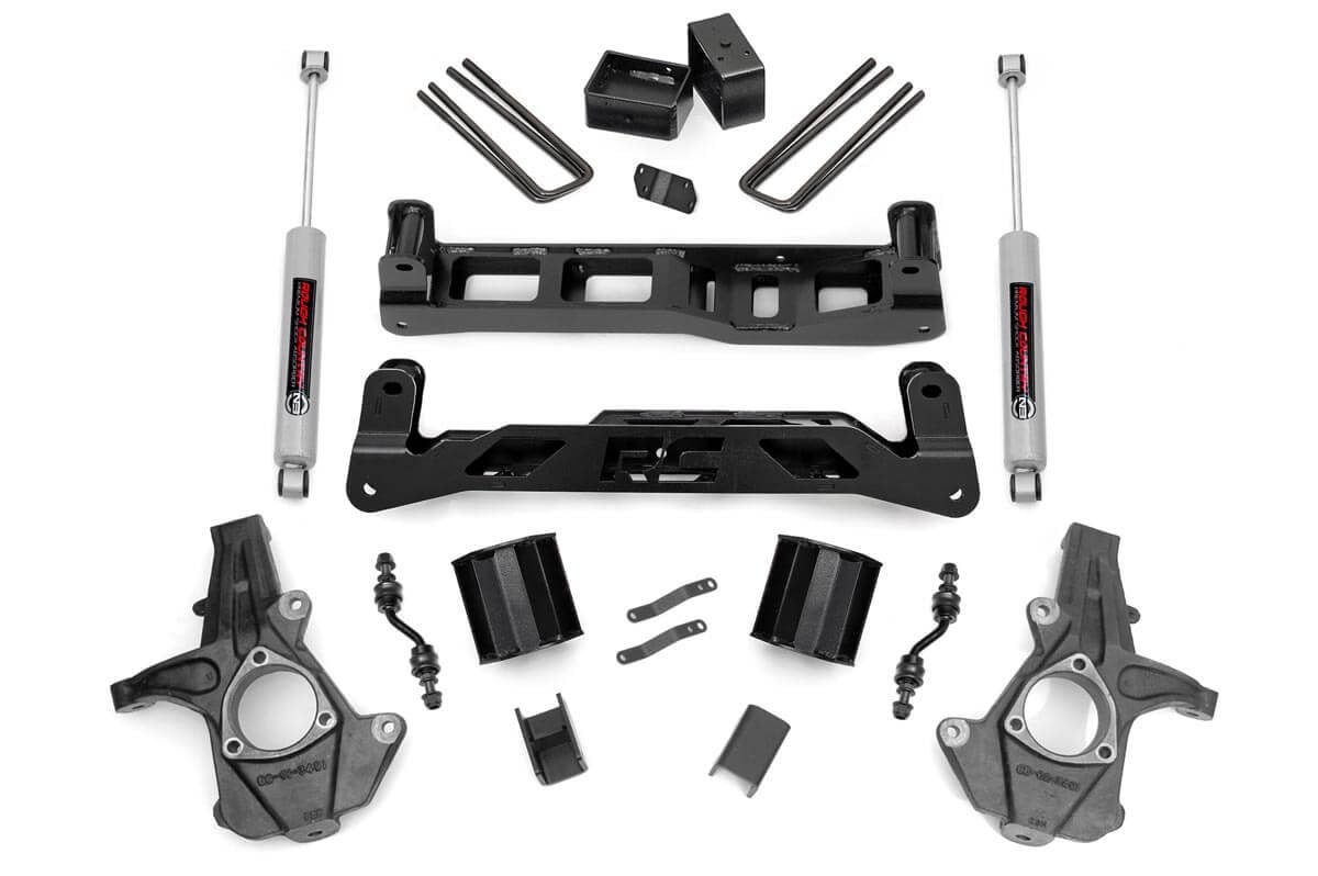 5 Inch Lift Kit Alum/Stamp Steel Silverado/Sierra 1500 2WD (14-18 & Classic) Rough Country