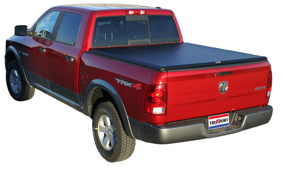 TruXport Tonneau Cover Black 2009-2018 (2019-2023 Classic) Ram 1500/2010-2027 2500/3500 8 Foot Bed without RamBox Truxedo