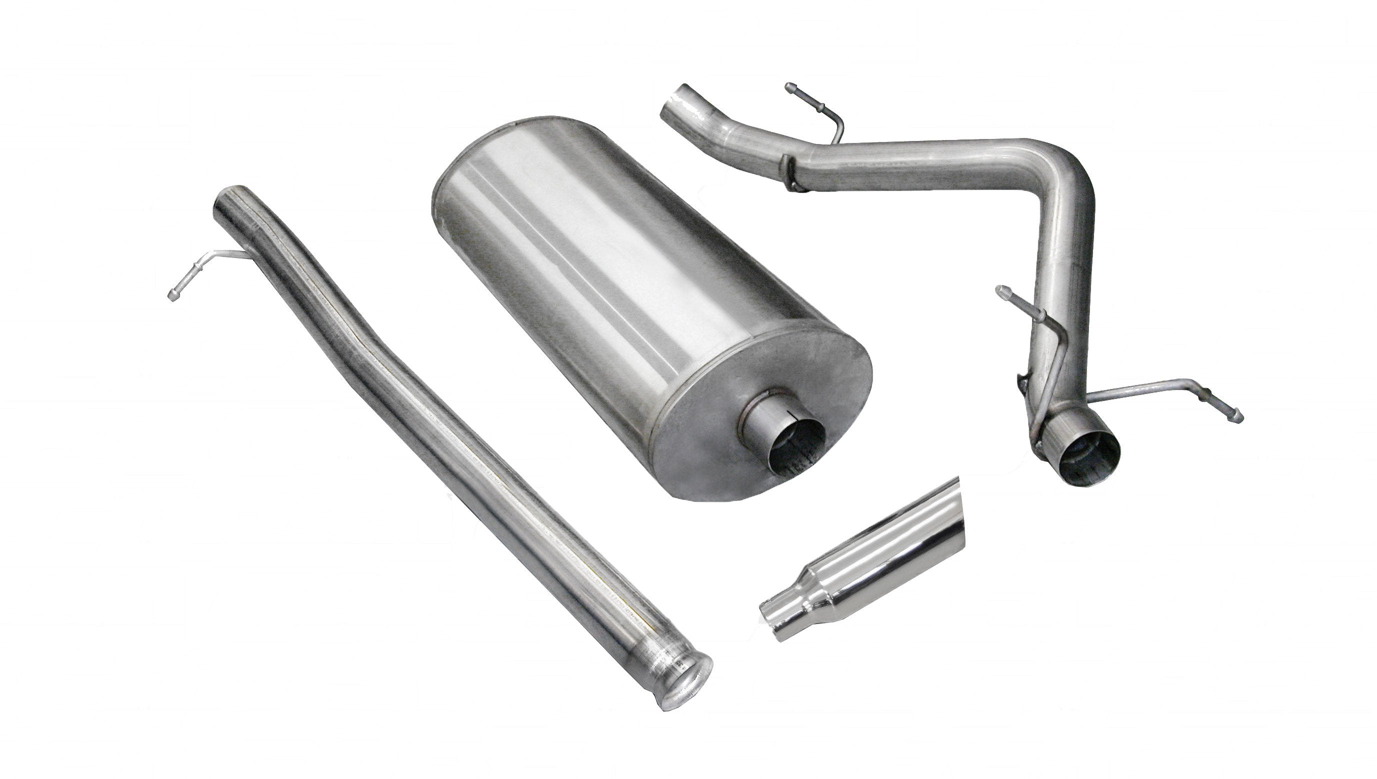3.0 Inch Cat-Back Sport Single Side Exit Exhaust 4.0 Inch Slash Cut Polished Tip 09-13 Silverado/Sierra 1500 Regular Cab/Long Bed/Extended Cab/Short Bed 4.8L/5.3L V8 133.0 Inch WB Stainless Steel dB by Corsa Performance