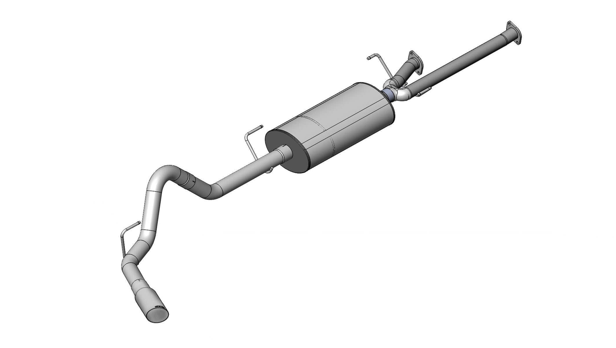 3.0 Inch Cat-Back Sport Single Side Exit Exhaust 4.0 Inch Slash Cut Polished Tip 11-Present Toyota Tundra Double Cab/Crew Max 5.7L V8 145.7 Inch Wheelbase Stainless Steel dB by Corsa Performance