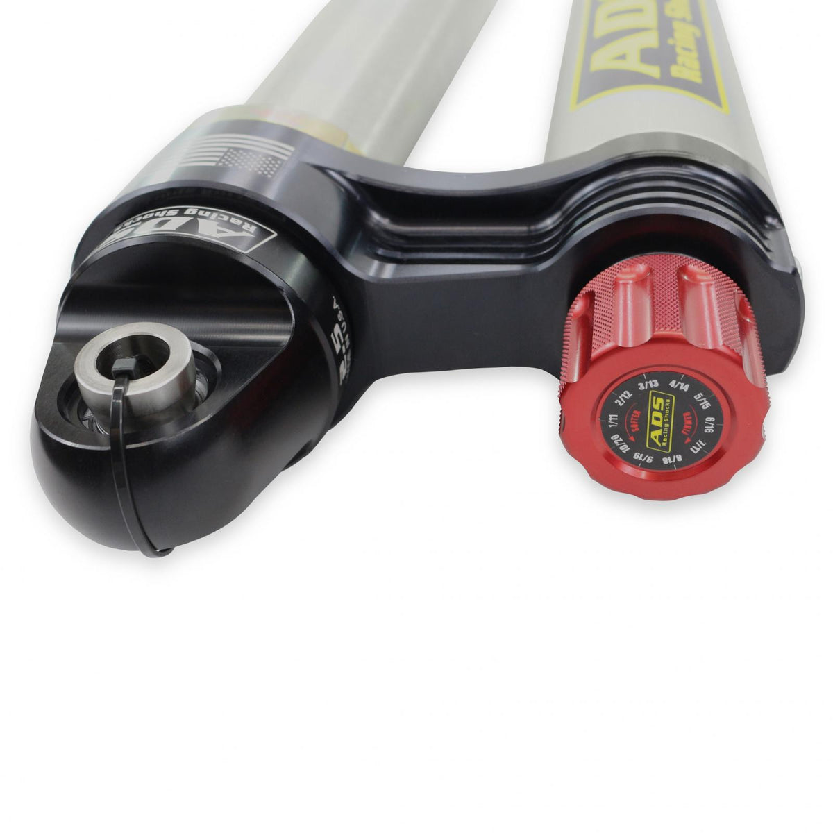 2013-2024 Ram 2500 Direct Fit 2.5 inch Adjustable Piggyback Race Shocks Rear 18.653 Inch Collapsed 28.65 Inch Extended ADS Shocks