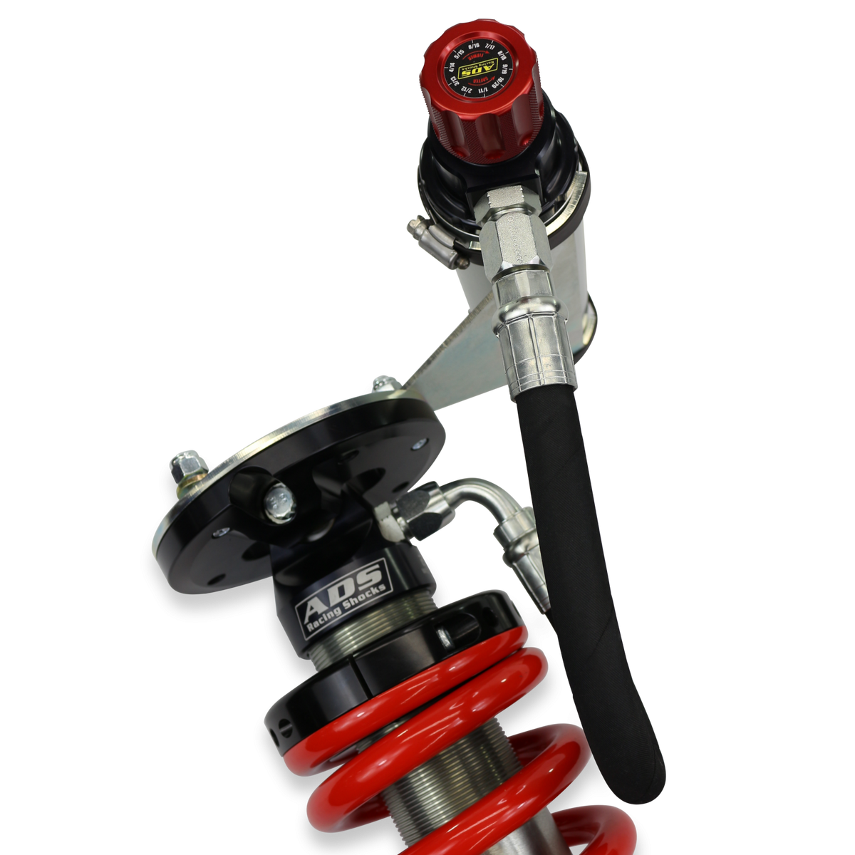 2019 Chevrolet Silverado 1500 2007-2018 Chevrolet Silverado 1500 and More Direct Fit 2.5 inch Adjustable Reservoir Race Coilovers Front 14.875 Inch Collapsed 19.769 Inch Extended With 600 (lb/in) Springs ADS Shocks