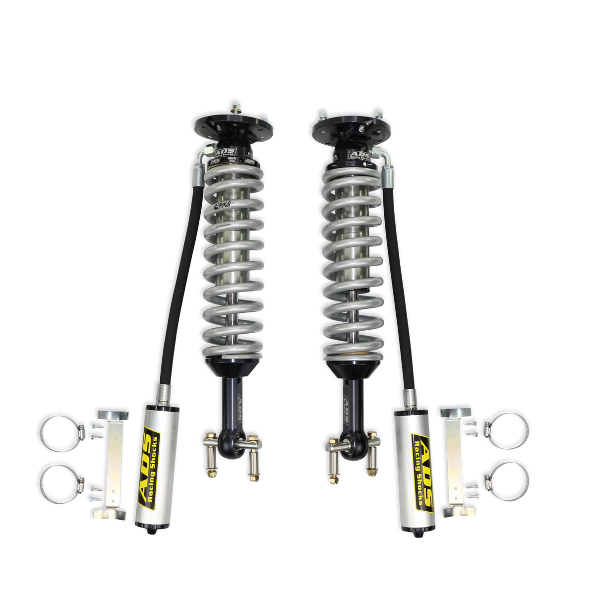 2014-2020 Ford F-150 Direct Fit 2.5 inch Reservoir Race Coilovers Front 19.55 Inch Collapsed 25.194 Inch Extended ADS Shocks