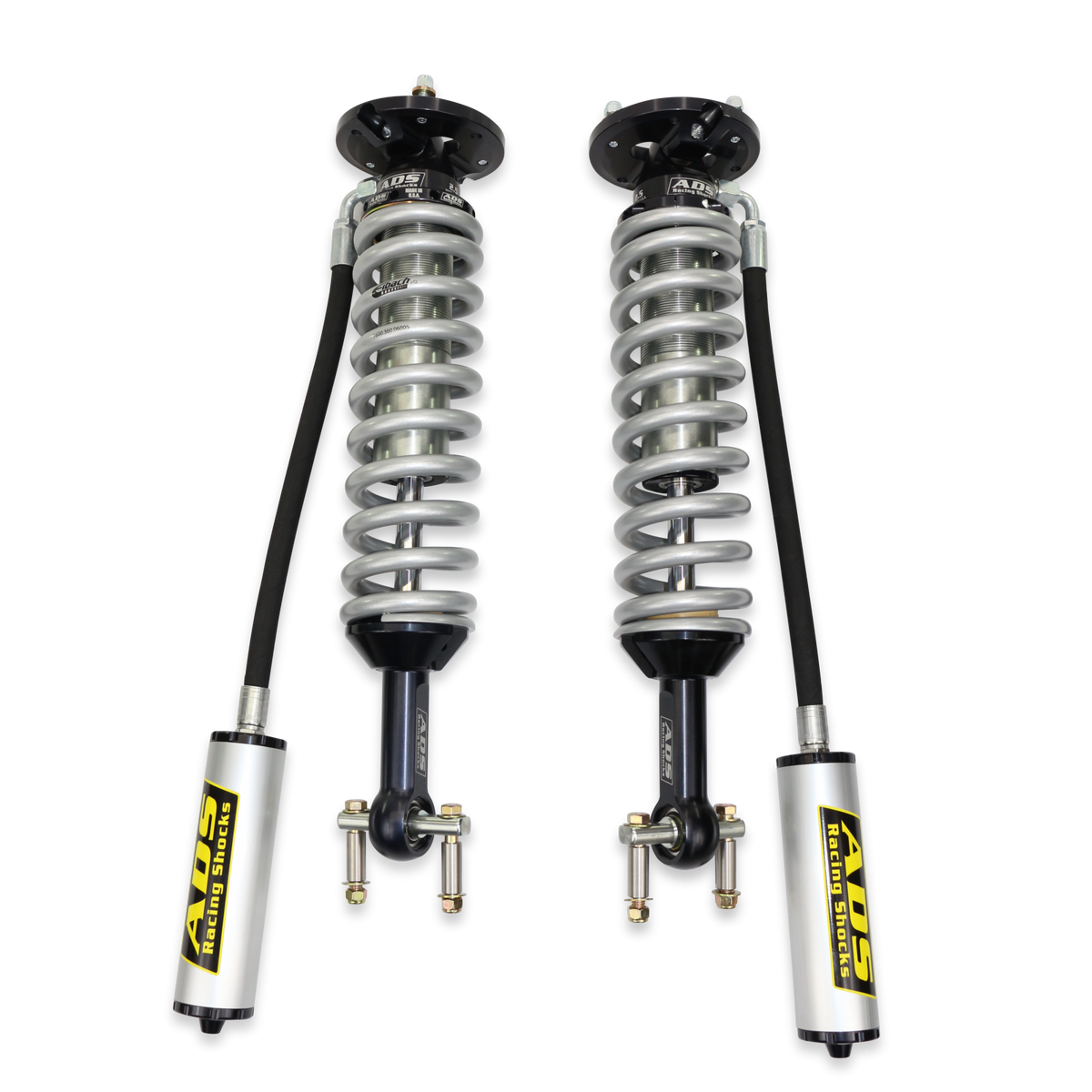 2014-2020 Ford F-150 Direct Fit 2.5 inch Reservoir Race Coilovers Front 19.55 Inch Collapsed 25.194 Inch Extended ADS Shocks