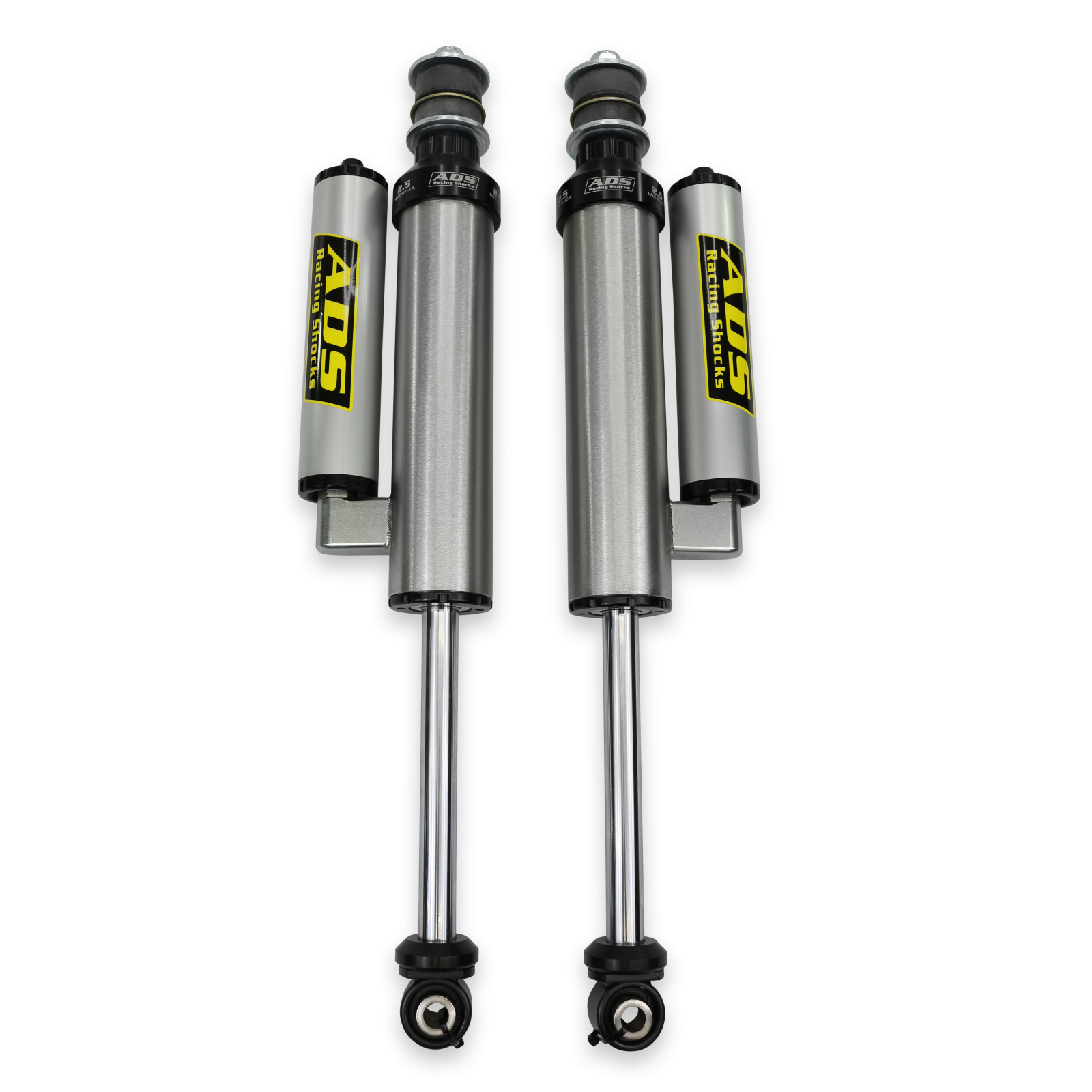 2005-2022 Ford F-250 Super Duty 2005-2022 Ford F-350 Super Duty Direct Fit 2.5 inch Piggyback Race Shocks Front 14.411 Inch Collapsed 22.598 Inch Extended ADS Shocks