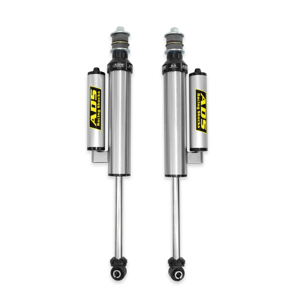 2005-2022 Ford F-250 Super Duty 2005-2022 Ford F-350 Super Duty Direct Fit 2.5 inch Piggyback Race Shocks Front 15.636 Inch Collapsed 25.144 Inch Extended ADS Shocks