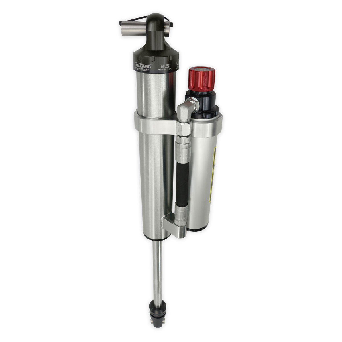 2020-2025 Jeep Gladiator 2018-2025 Jeep Wrangler Direct Fit 2.5 inch Adjustable Piggyback Race Shocks Front 18.367 Inch Collapsed 29.945 Inch Extended ADS Shocks
