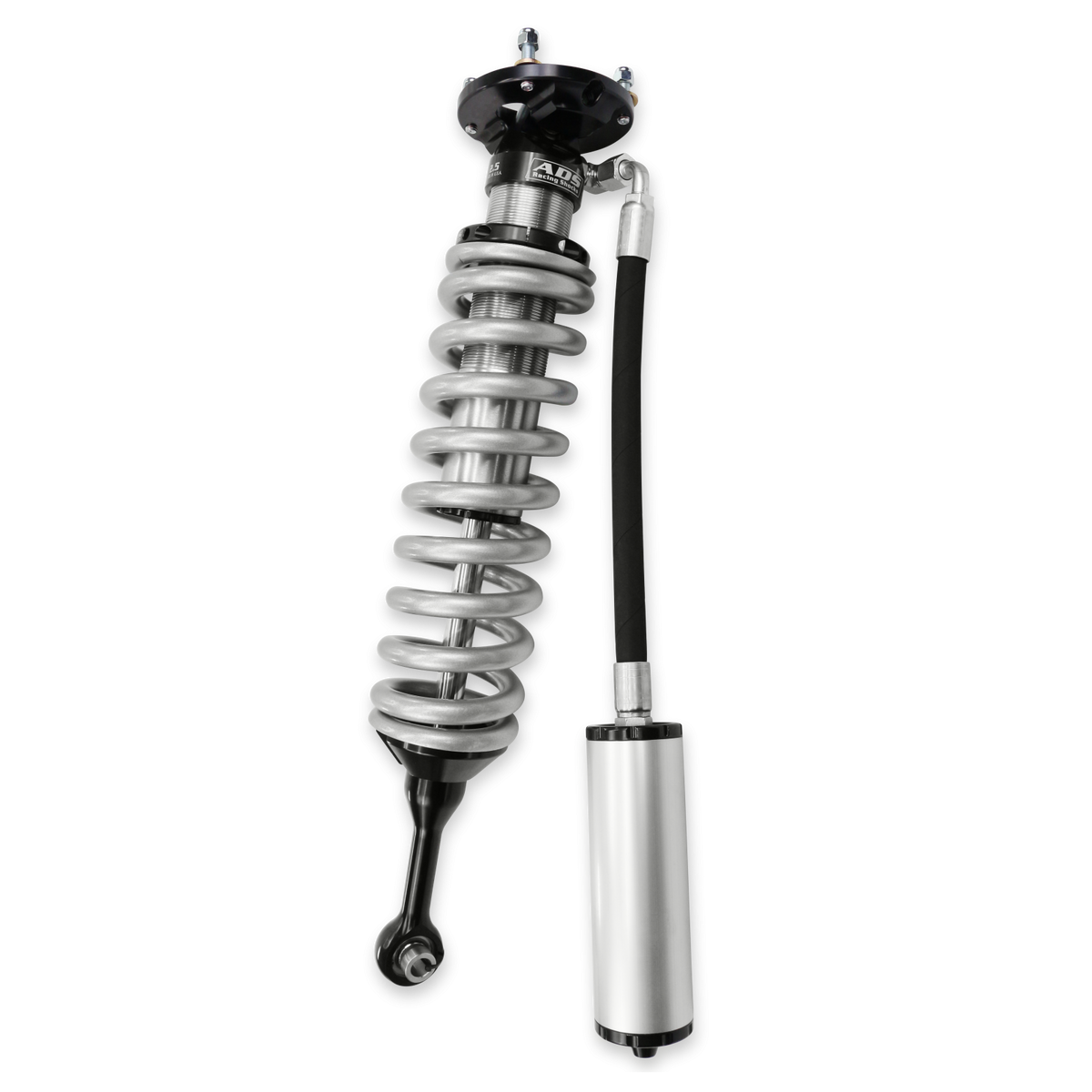2007-2021 Toyota Tundra Direct Fit 2.5 inch Reservoir Race Coilovers Front 18.8 Inch Collapsed 25.819 Inch Extended Remote Reservoir With 700 (lb/in) Springs ADS Shocks