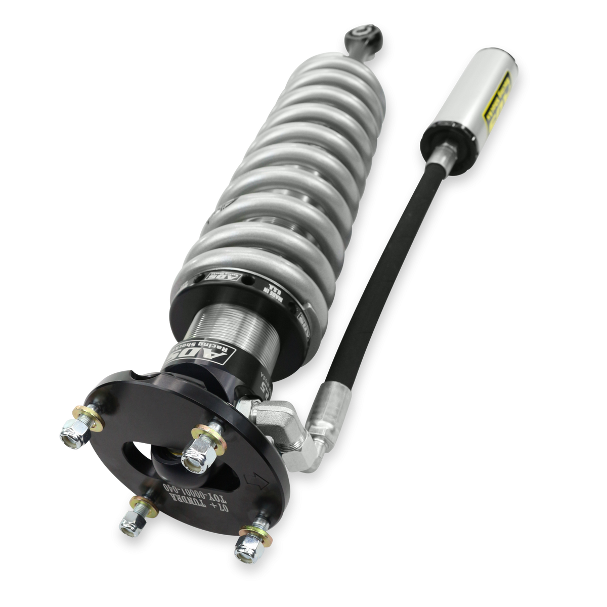 2007-2021 Toyota Tundra Direct Fit 2.5 inch Reservoir Race Coilovers Front 18.8 Inch Collapsed 25.819 Inch Extended Remote Reservoir With 700 (lb/in) Springs ADS Shocks