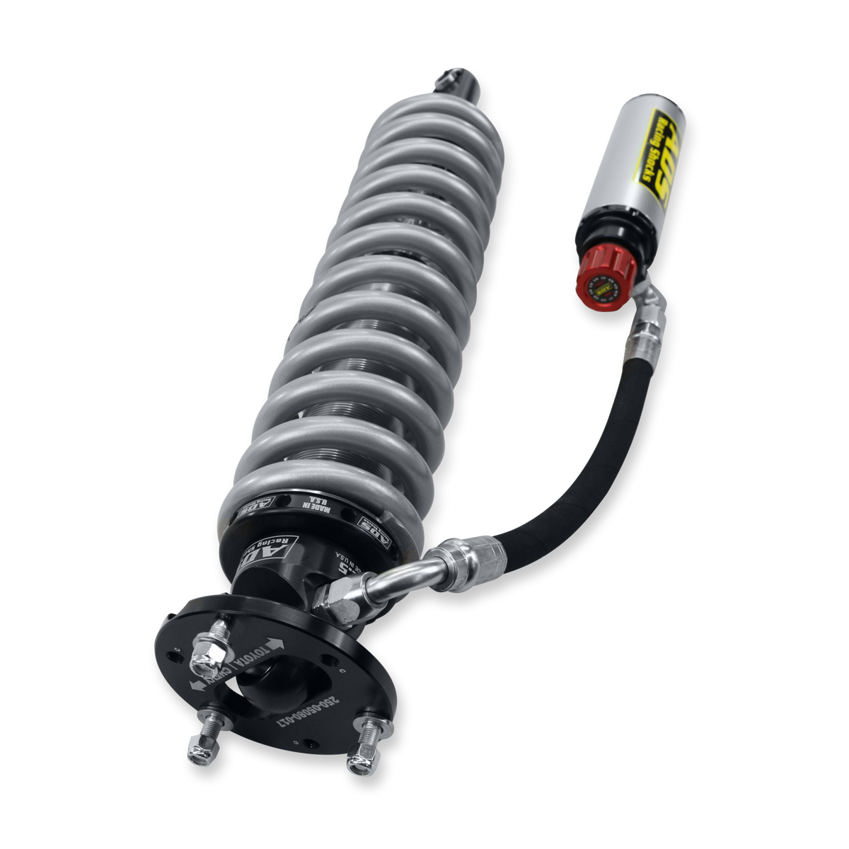 2005-2023 Toyota Tacoma Direct Fit 2.5 inch Long Travel Adjustable Reservoir Race Coilovers Front 16.5 Inch Collapsed 24.5 Inch Extended ADS Shocks