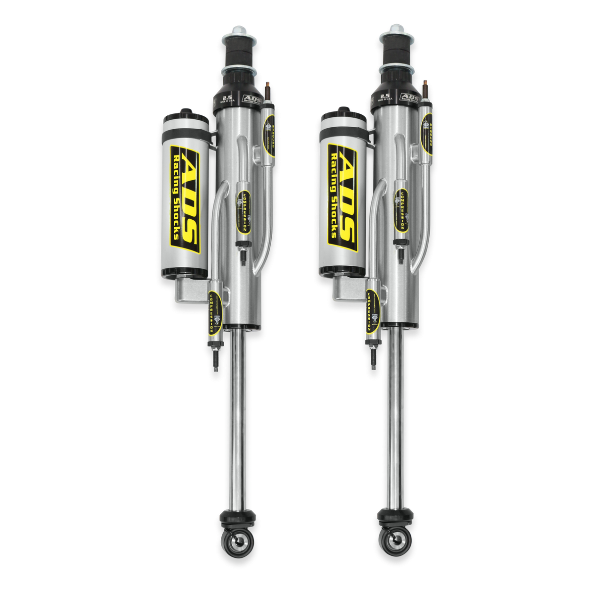 2005-2023 Toyota Tacoma Direct Fit 2.5 inch 3-Tube Bypass Reservoir Race Shocks Rear 16.066 Inch Collapsed 26.081 Inch Extended ADS Shocks