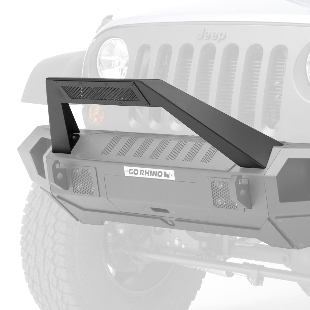 Trailline 30 Light Mount Bar Textured Black 2007-2026 Jeep Wrangler JK/JL 2020-2025 Jeep Gladiator Go Rhino