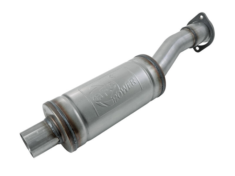 aFe Vulcan Series resonator upgrade pipe designed for aFe POWER exhaust systems, featuring durable stainless steel construction.