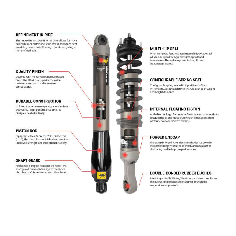 ARB OME 2024+ LC 250 MT64 Shock Absorber - Rear Med