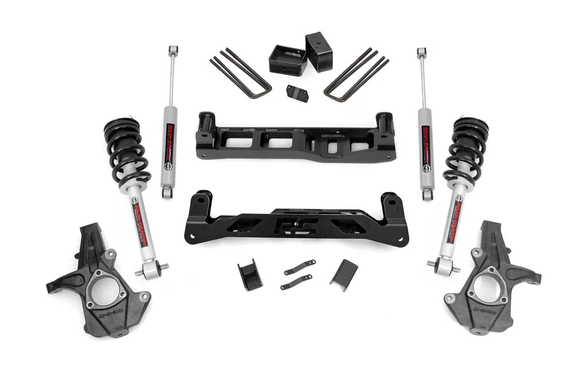 5 Inch Lift Kit N3 Struts Silverado/Sierra 1500 2WD (07-13) Rough Country