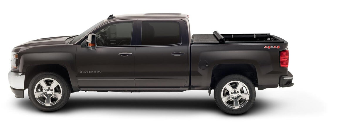 TruXport Tonneau Cover Black 2014-2018 (2019 Legacy/Limited) Silverado/Sierra 1500/2015-2019 2500 HD/3500 HD 8 Foot Bed Truxedo